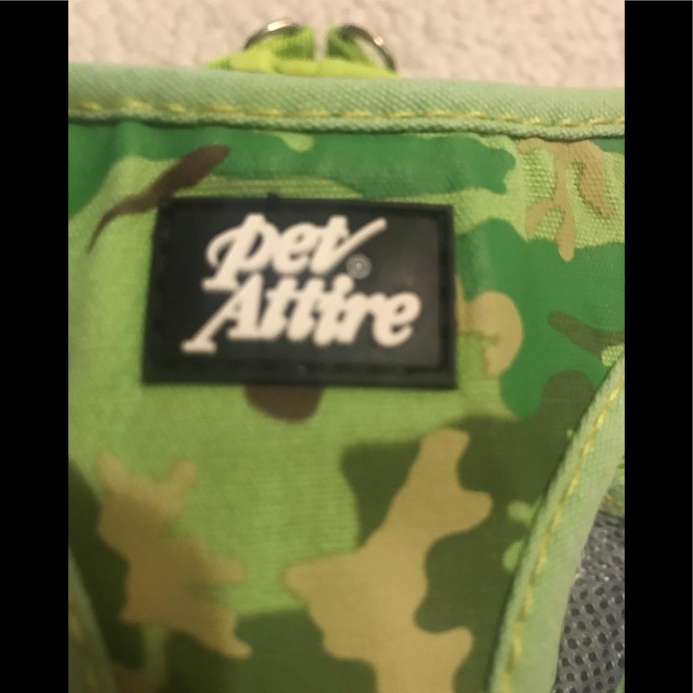 PetAttire Dog Harness XS lime camo harness - Picture 2 of 10